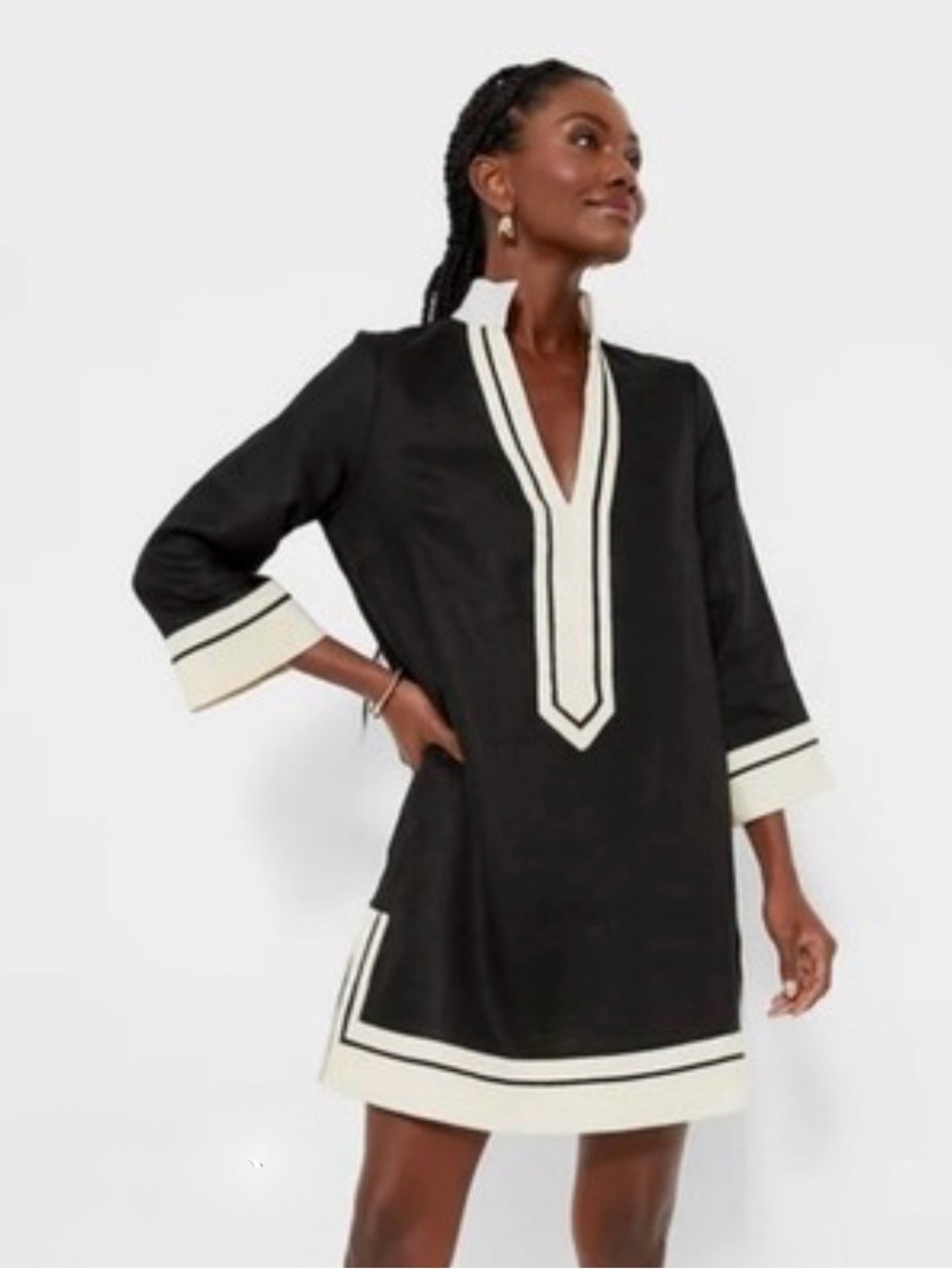 NWT Tuckernuck Linen Collins Caftan Dress Size XS